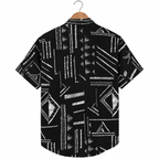 WEELZ Graphic Print Hawaii Shirt — Black — back