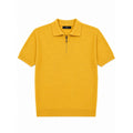 WEELZ Textured Zip Knit Polo - Yellow - view 1