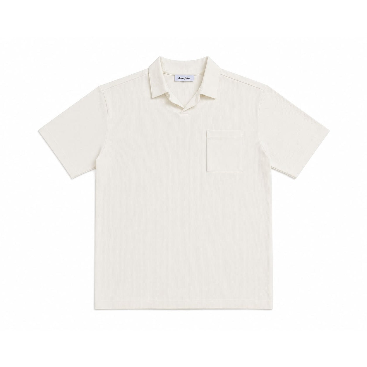 WEELZ Pocket-Collar Cotton T-Shirt & Shorts Set - White - view 3