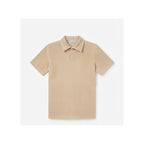 WEELZ Button-Collar Cotton T-Shirt & Shorts Set - Beige - view 3