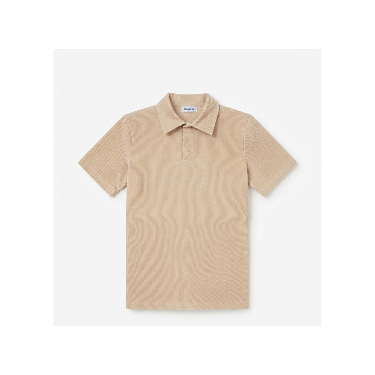 WEELZ Button-Collar Cotton T-Shirt & Shorts Set - Beige - view 3