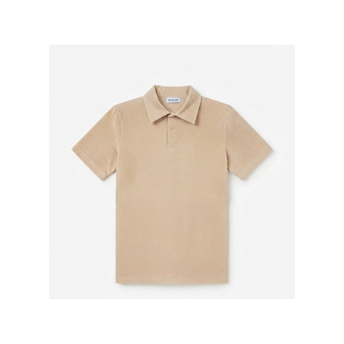 WEELZ Button-Collar Cotton T-Shirt & Shorts Set - Beige - view 3