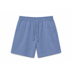 WEELZ Textured V-Collar T-Shirt & Shorts Set - Petrol Blue - view 2