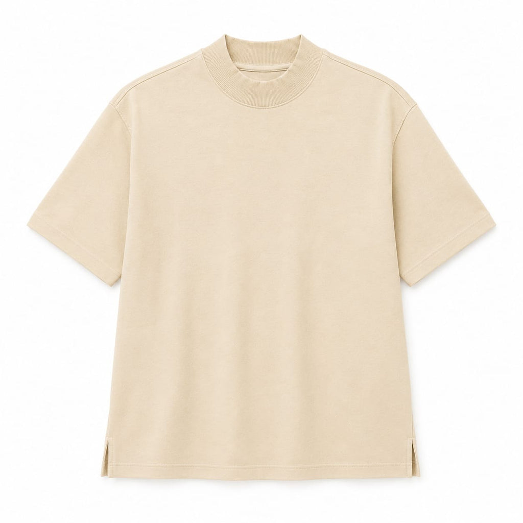 WEELZ Cotton Crew-Neck T-Shirt & Pants Set - Beige - view 2