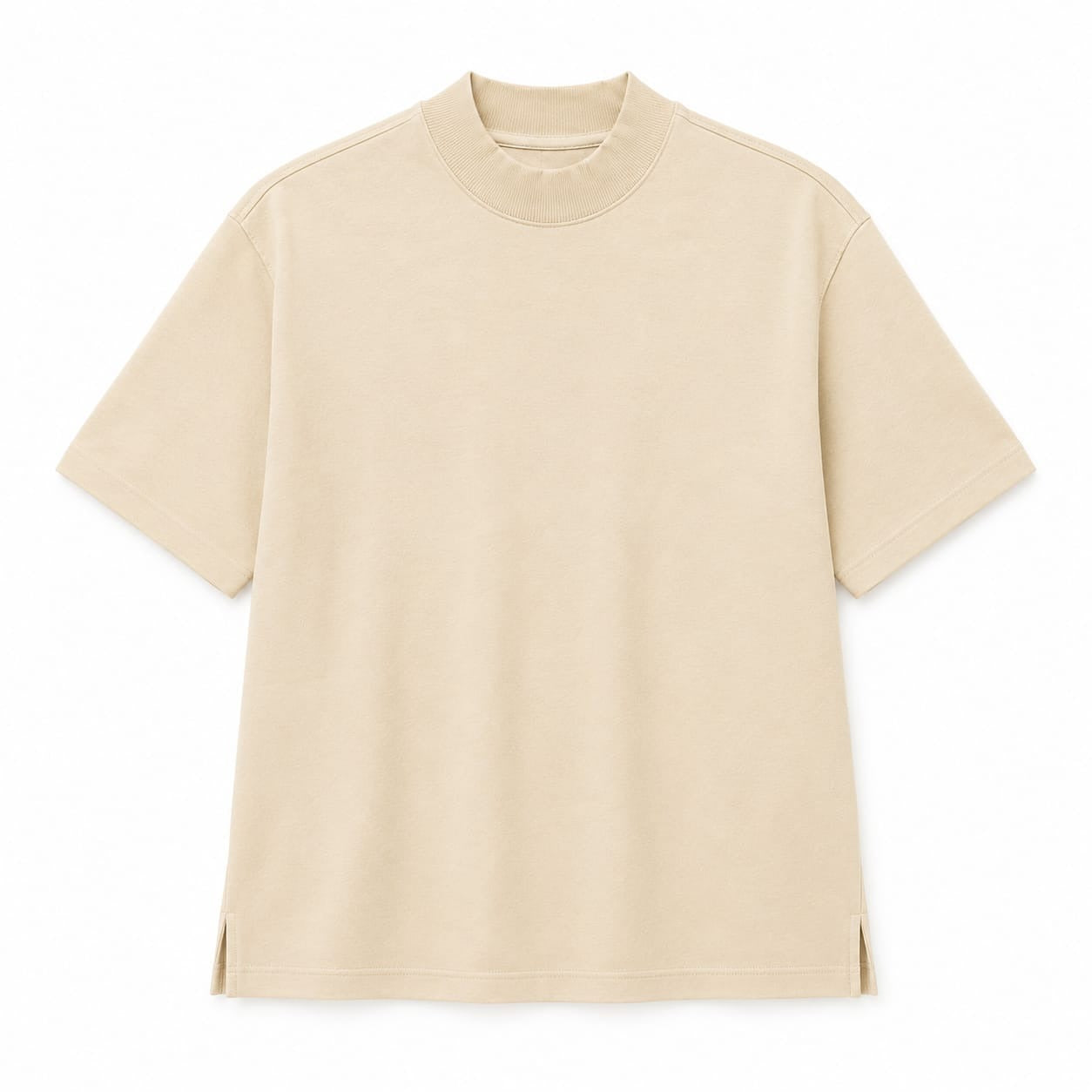 WEELZ Cotton Crew-Neck T-Shirt & Pants Set - Beige - view 2
