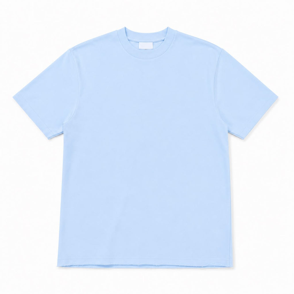 WEELZ Cotton Crew-Neck T-Shirt & Pants Set - Sky Blue - view 3