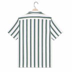 WEELZ Striped Mesh Knit Shirt — Olive Stripe — 02 hanger back