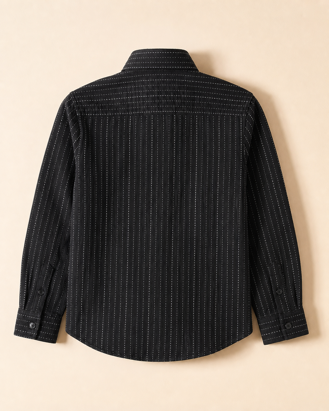 WEELZ Boys' textured cotton shirt back view