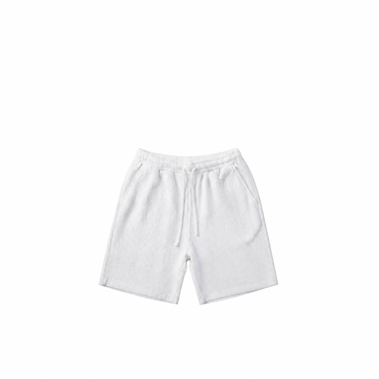 WEELZ Button-Collar Cotton T-Shirt & Shorts Set - White - view 2