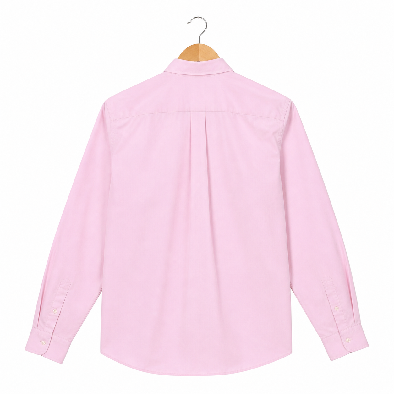 WEELZ Classic Cotton Button-Down Shirt — Blush Pink