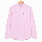 WEELZ Classic Cotton Button-Down Shirt — Blush Pink