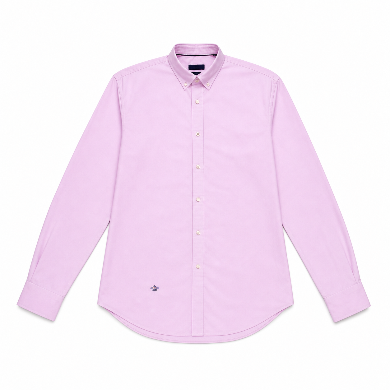 WEELZ Classic Cotton Button-Down Shirt — Blush Pink product view