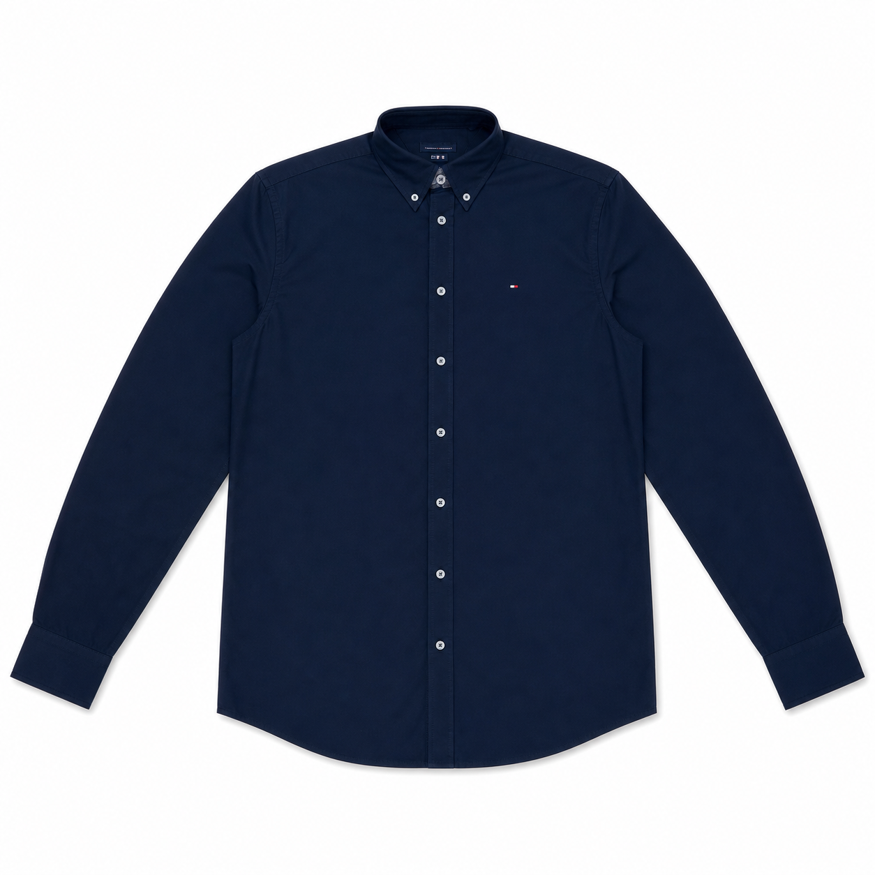 WEELZ Classic Cotton Button-Down Shirt — Deep Navy product view