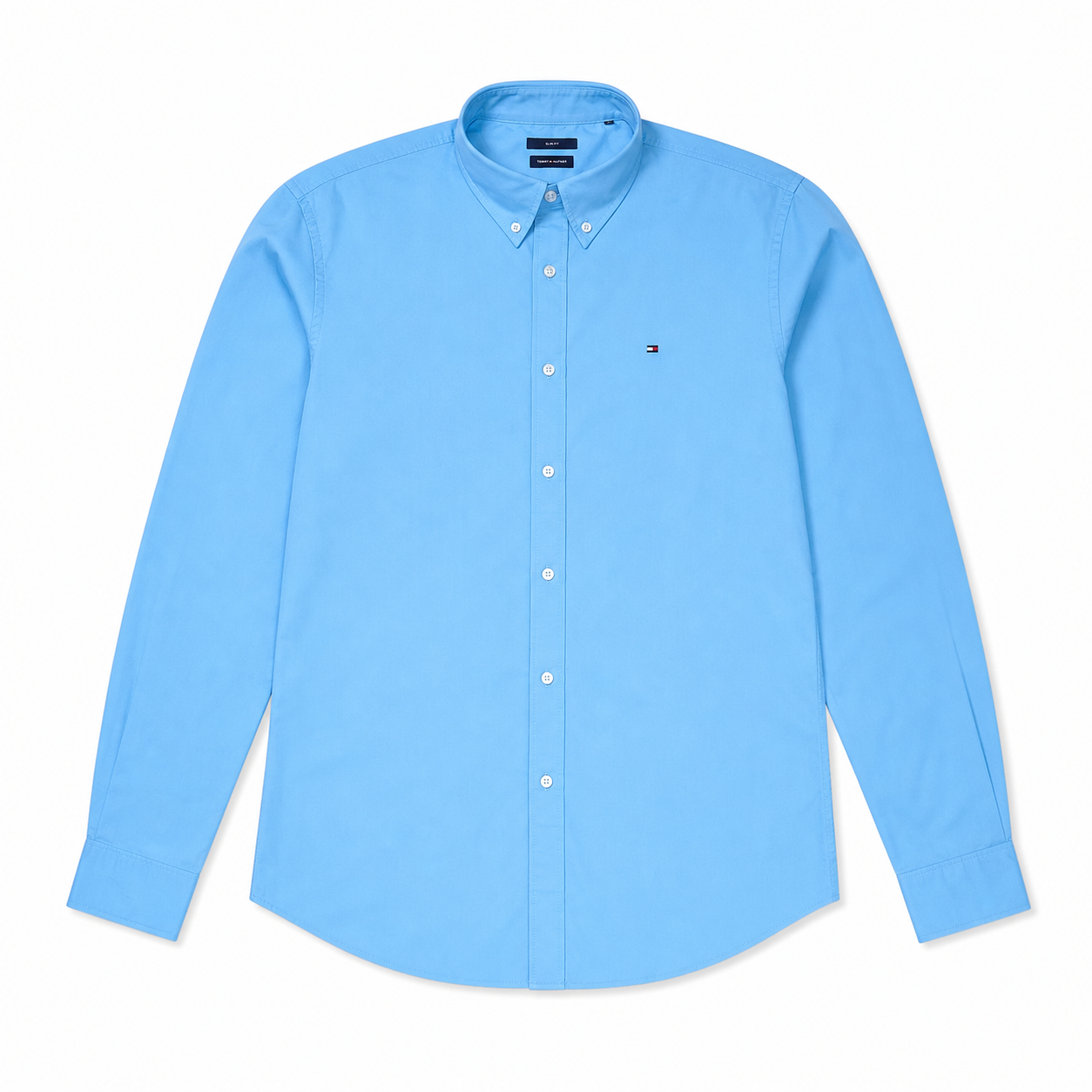 WEELZ Classic Cotton Button-Down Shirt — Sky Blue product view