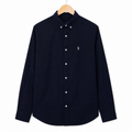 WEELZ classic cotton button-down shirt — deep navy front view