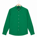 WEELZ Classic Cotton Button-Down Shirt — Green, source-verified front view