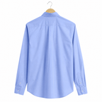 WEELZ classic cotton button-down shirt — light blue back view