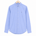 WEELZ Classic Cotton Button-Down Shirt — Light Blue, source-verified front