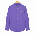 WEELZ Classic Cotton Button-Down Shirt — Mauve, source-verified front view