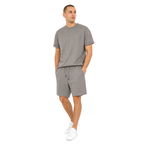 WEELZ grey cotton T-shirt and shorts set – model look 1