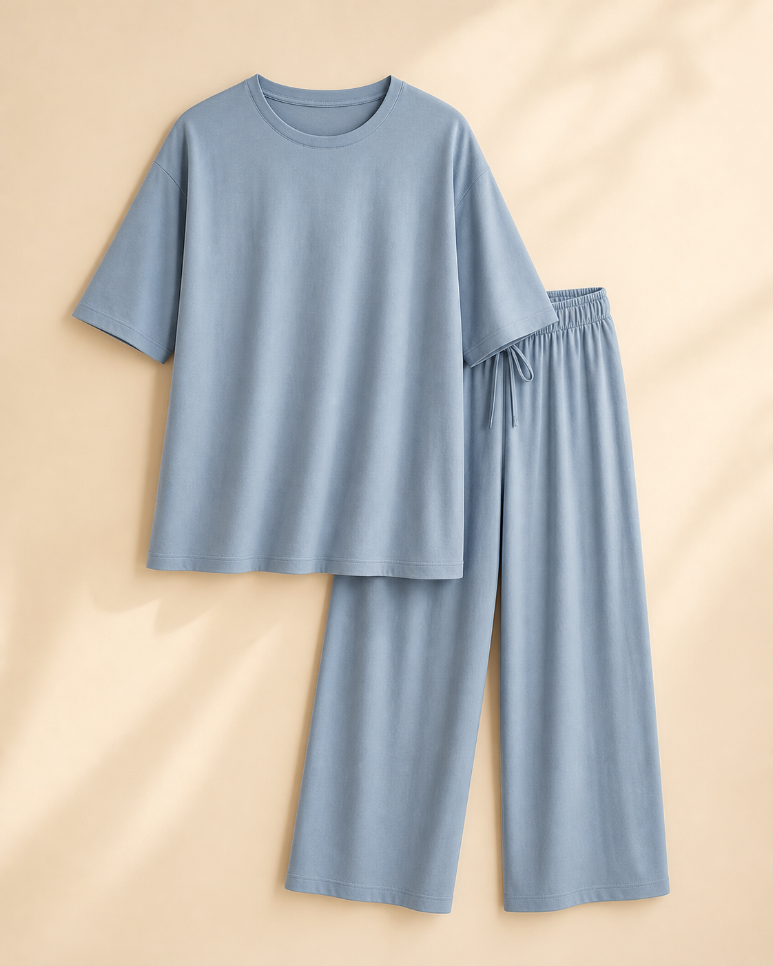 WEELZ dusty blue cotton lounge set