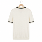 WEELZ Contrast-Trim Zip Knit Polo â€” Off-White - Off-White - view 3