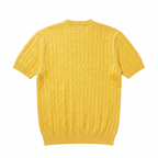 WEELZ Cable-Knit Crew Neck T-Shirt â€” Yellow - Yellow - view 2