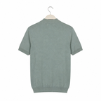 WEELZ Fine Stripe Zip Knit Polo - Mint - view 2