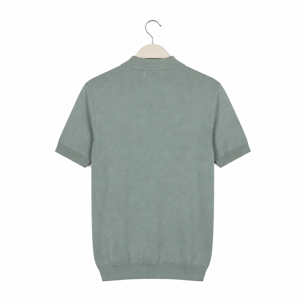 WEELZ Fine Stripe Zip Knit Polo - Mint - view 2