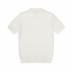 WEELZ Vertical Color-Block Knit Polo - Beige & Cream - view 2