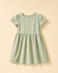 WEELZ girls' cotton dress in sage green