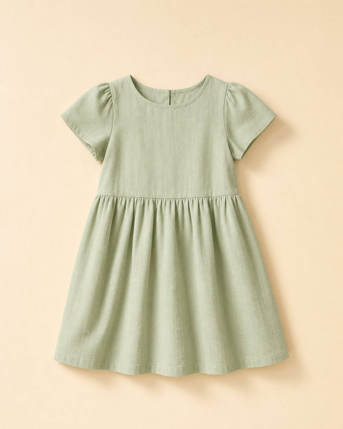 WEELZ girls' cotton dress in sage green