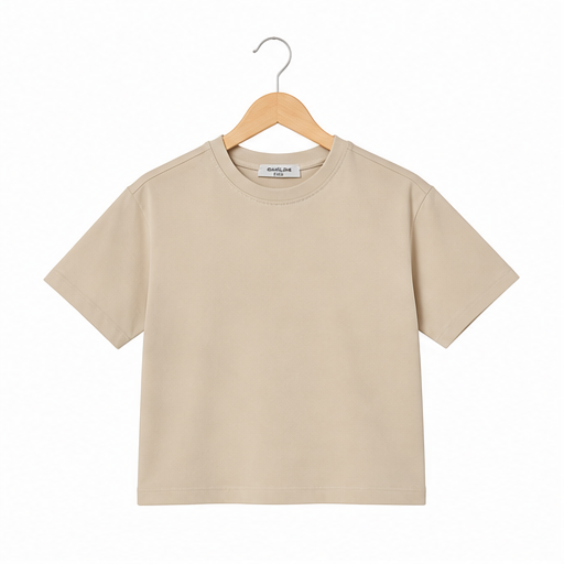 WEELZ Kids Box Fit T-Shirt Beige — image 1