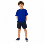 تيشيرت أطفال Box Fit أزرق ملكي على طفل