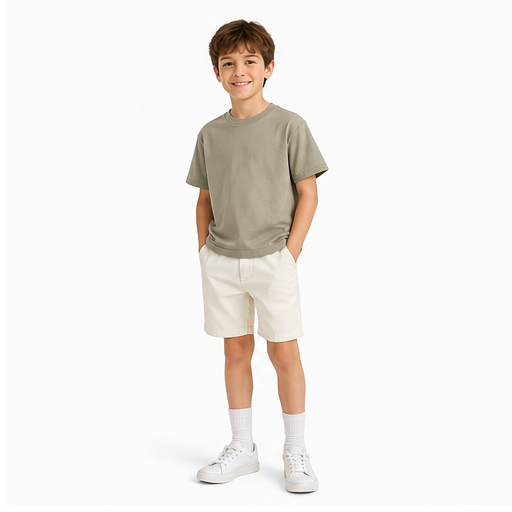 تيشيرت أطفال Box Fit — جملي