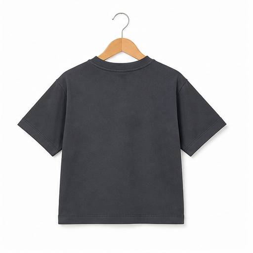 WEELZ Kids Box Fit T-Shirt Gray back on hanger