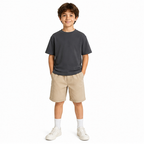 WEELZ Kids Box Fit T-Shirt Gray styled look one