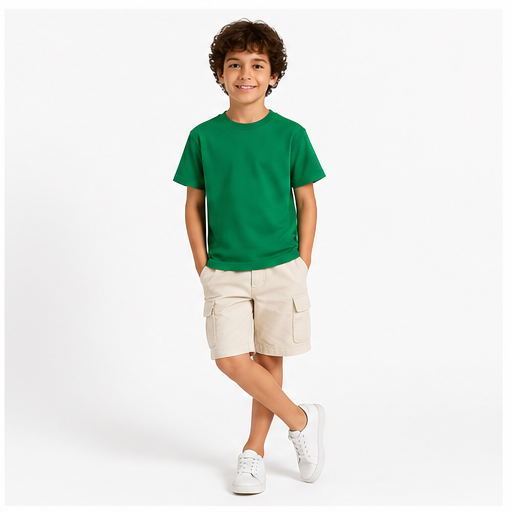 WEELZ Kids Box Fit T-Shirt — Green