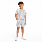 WEELZ Kids Fine-Stripe Two-Piece Set — child model look 1