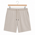 WEELZ Melton Jersey Shorts — Beige — front product on hanger