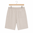 WEELZ Melton Jersey Shorts — Beige — back product on hanger