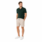 WEELZ Melton Jersey Shorts — Beige — model look 2