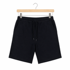 WEELZ Melton Jersey Shorts — Black — front product on hanger