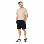 WEELZ Melton Jersey Shorts — Black — model look 1