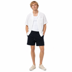 WEELZ Melton Jersey Shorts — Black — model look 2
