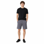 WEELZ Melton Jersey Shorts — Grey — model look 2