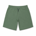 WEELZ Men’s Melton Jersey Shorts — Olive Green product view