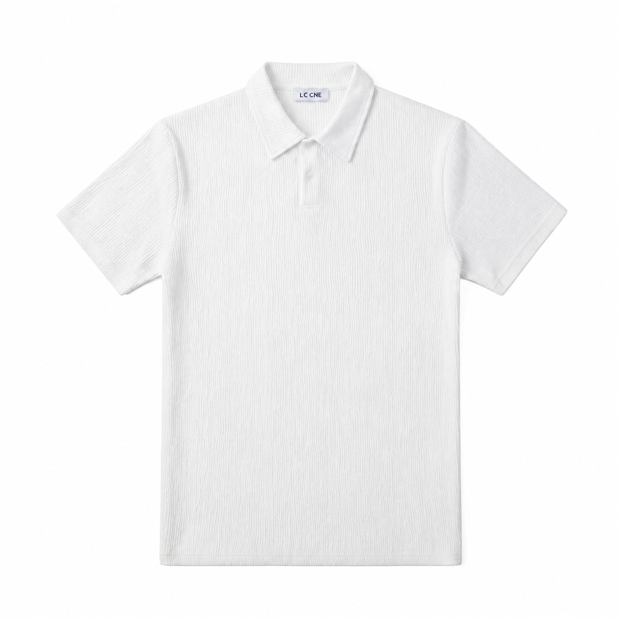 WEELZ Button-Collar Cotton T-Shirt & Shorts Set - White - view 3