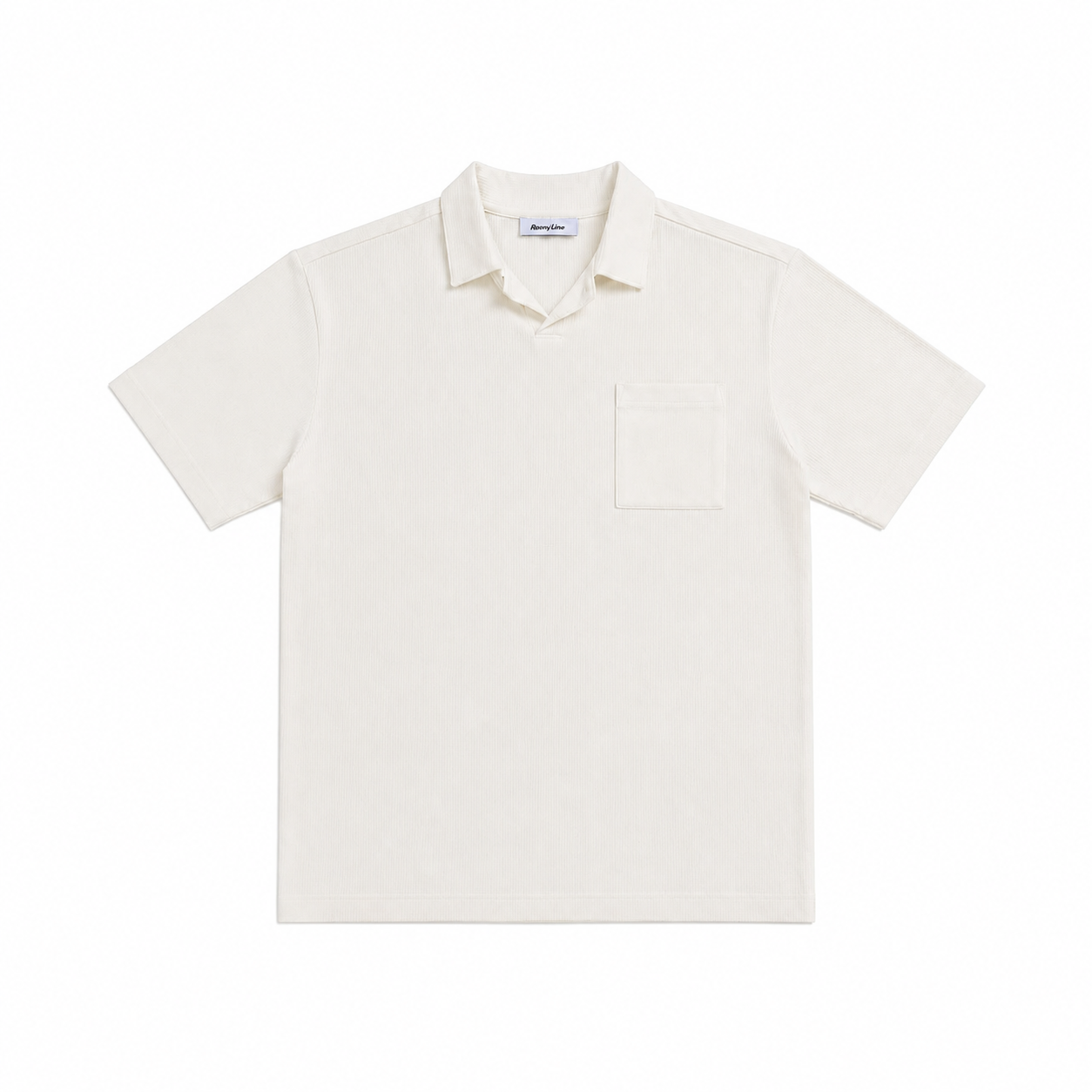 WEELZ Pocket-Collar Cotton T-Shirt & Shorts Set - White - view 3